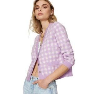 Maje Mystyle Check Cardigan size 2